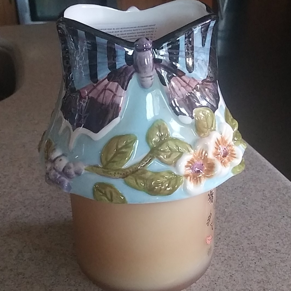 Home Interiors Butterfly Candle Shade